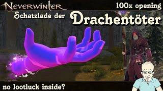 NEVERWINTER: 100x Schatzlade der Drachentöter öffnen - Showcase Opening - Loot Mod23 PS4/PS5 deutsch