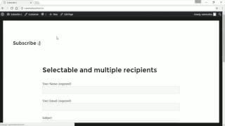 SELECTABLE and MULTIPLE RECIPIENT to Contact Form 7 - WordPress