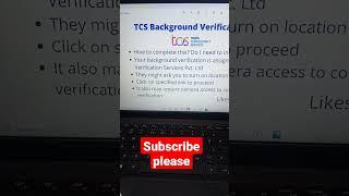 Tcs background verification mail