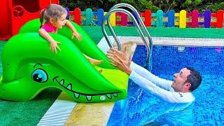 Swimming in the Kids Pool | Song for Kids and Funny Stories