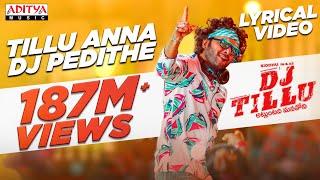 Tillu Anna DJ Pedithe Lyrical | DJ Tillu Songs | Siddhu, Neha Shetty |Vimal Krishna |Ram Miriyala