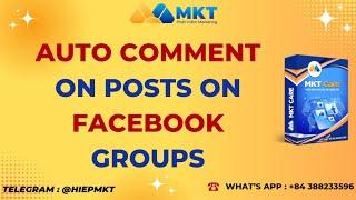 Automatically comment on posts on Facebook groups