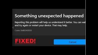 How To Fix Xbox Error Something Unexpected Happened Error Code 0x80242020