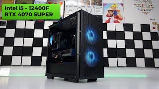 Intel i5 - 12400F + RTX 4070 SUPER  Guide to Building a Gaming mATX PC + Test 1080p 1444p 2160p