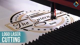 PVC Logo cutting process with CNC Laser Machine