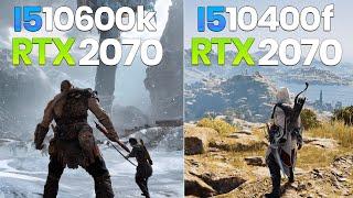 I5 10600K VS I5 10400F - GPU RTX 2070 - FPS TESTING