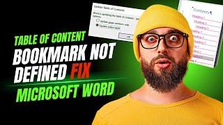 Error! Bookmark not defined Fix in Table of Content | Microsoft Word | How to Remove in few Seconds