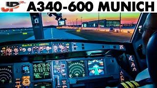 Piloting Airbus A340-600 Munich to Jo'burg | Cockpit Views