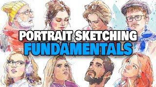 How To Draw FACES For Beginners - FUNDAMENTAL PORTRAIT SKETCHING GUIDE