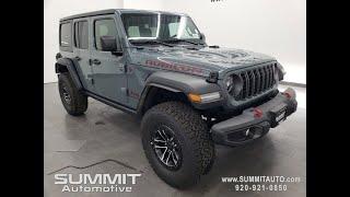 ALL NEW 2024 JEEP WRANGLER RUBICON 4 DOOR EXTREME 35" TIRE ANVIL CLEARCOAT 4K WALKAROUND 24J6 SOLD!