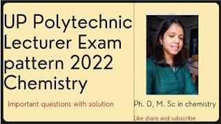 UP Polytechnic Lecturer 2021-2022 Complete Exam pattern