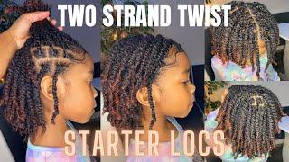 HOW TO| STARTER LOCS WITH 2 STRAND TWIST ON MY DAUGHTER| CREOLEJAZZ #howto #diy #tutorial #locs