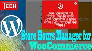 Best Store Hours Manager Plugin for Woocommerce - Open Close Store Hours plugin