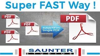 How to combine MULTIPLE PDF files into a SINGLE PDF file simple, easy tricks!