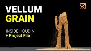 Vellum Grains in Houdini | Houdini Tutorial | + Project File