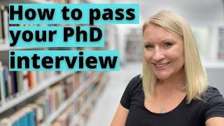 How To PASS Your PhD Interview (With Flying Colours!) ] PhD Tips & Advice