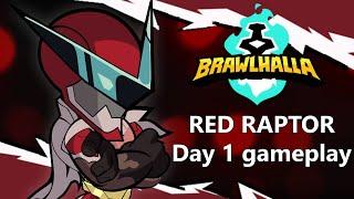 Brawlhalla NEW LEGEND - Red Raptor -  FIRST DAY GAMEPLAY