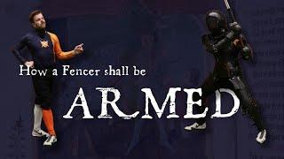 How a Fencer shall be Armed at their ease, so that they may Fight in the Fencing Hall