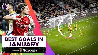 Premier League's Best Goals in January!  | Stunning Strikes & Epic Finishes