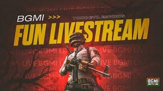 BOHOT DINO BAAD BATTLEGROUNDS KI DUNIYA ME | FUN BGMI STREAM | WITH FRIENDS | ROAD TO 200 SUBS