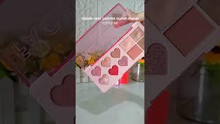 pinkflash : face palette in 02 strawberry ice #makeup #localbrand #koreanmakeup #palette #beauty