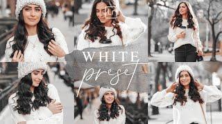 WHITE PRESET (skin tone safe) Lightroom Mobile Tutorial Free DNG