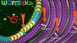 Wormax.io © Noob Try to be Pro Hack World Never Record | Wormax Funny effect moments play 