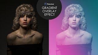 Colorful Gradient Overlay Effect in Photoshop - Screen Tones Photo Editing Tutorial