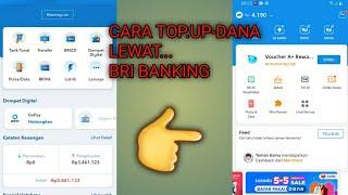 cara top-up Dana lewat BRI mobile banking/SMS banking