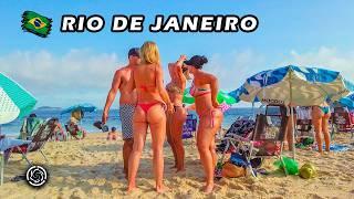 Beach Walk in Rio de Janeiro — Leblon Beach — Brazil 【 4K UHD 】