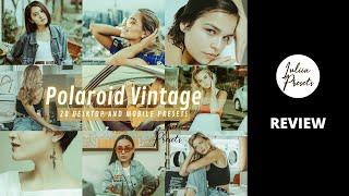 Polaroid Vintage Lightroom Presets Review | Lightroom Mobile Presets DNG | Retro Lightroom Presets