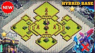 TOP 10 UNBEATEN  TH14 HYBRID BASE + REPLAY || TH14 HYBRID BASE ANTI 2 STAR WITH LINK || TH14 BASE