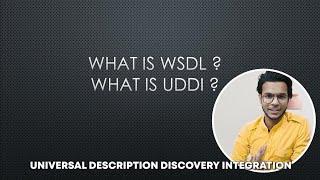 Web Services - What is WSDL and UDDI in Hindi #2022