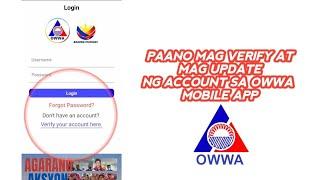 Paano Mag Verify At Mag Update Ng Account Sa OWWA Mobile App