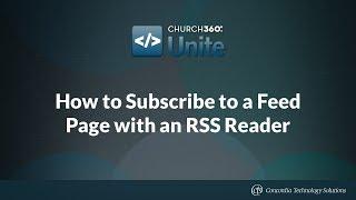 How to Subscribe to a Feed Page with an RSS Reader