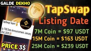 Tapswap new update: Binance Listing Date & Price Revealed! 