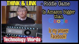 Think & Link- Technology Words- A Riddle Game #picturequiz  #technology #socialmedia