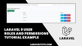 Laravel 9 User Roles and Permissions Tutorial Example