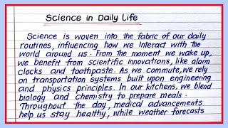 Paragraph on Science in Daily Life