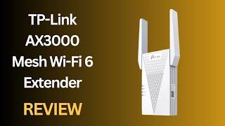 TP-Link AX3000 Mesh Wi-Fi 6 Extender (RE715X): Extended Connectivity!