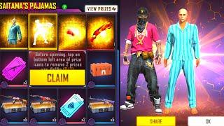 FREE FIRE NEW FADED WHEEL ONE-PUNCH MAN EVENT - I GOT NEW FIST SKIN,EMOTE AND   SAITAMA BUNDLE