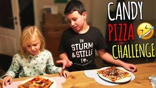 Wenn Kinder eine Pizza backen   CANDY PIZZA CHALLENGE - Kleine Familienwelt