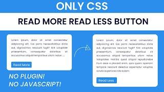 Read More Read Less Button With Only CSS