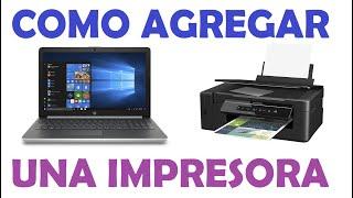 Como Agregar una Impresora a mi PC para Imprimir con Impresora EPSON o Cualquier Impresora