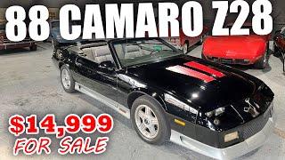 1988 Camaro Z28 $14,999 FOR SALE at Bob Evans Classics We buy and sell classic cars and trucks