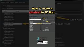 How to make a shortcut in 3d max!?