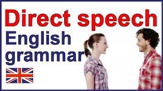 DIRECT SPEECH | English writing lesson and exercises