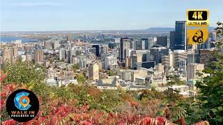 Autumn Walk in MONTREAL [Canada ] 4K Fall Colors & Historic Streets