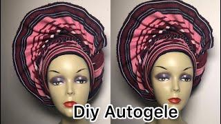 How to make fan and twist autogele (part 1) #autogele #diy #tutorial #howto #shorts #viral #headwrap