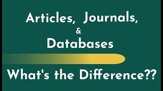 WSU Articles, Journals, and Databases